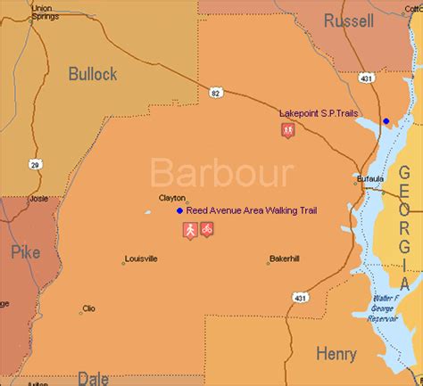 Barbour County Hiking Trails Biking Trails