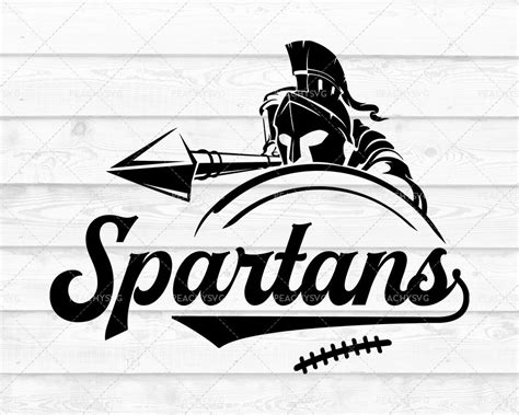 Svg Spartans Download Files Football Team Mascot Svg Mascot Etsy