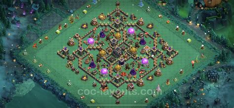 Best Anti 3 Stars Base Th9 With Link Hybrid 2023 Town Hall Level 9