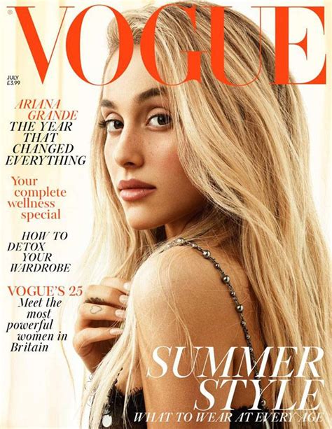 Ariana Grande Stars On The Cover Of British Vogue July 2018 Issue