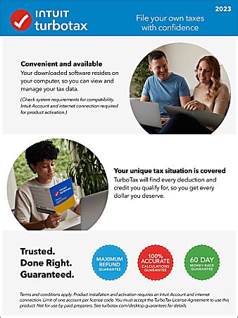 Intuit TurboTax Deluxe Federal E File State 2023 1 Year Subscription