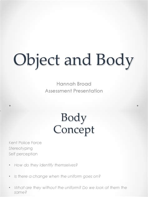 Assessment Presentation Bodyobject Pdf Medical Ethics Stereotypes