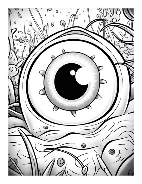 Free Printable Alien Explorers Bugged Eyed Monster Coloring Page For