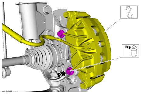 Ford Taurus Service Manual Front Disc Brake Brake System Chassis