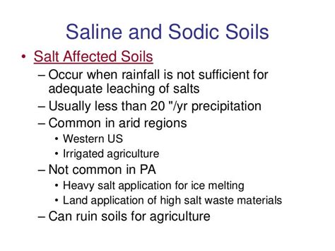 Saline And Sodic Soils