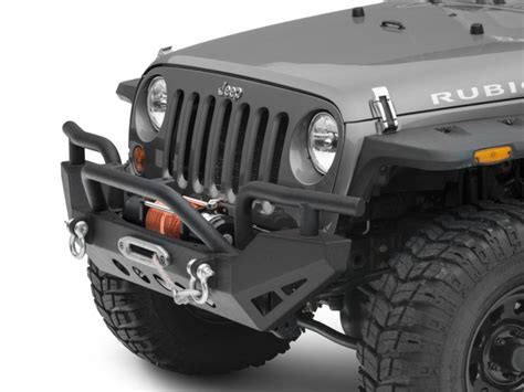 Redrock 4x4 Jeep Wrangler Rock Crawler Full Width Front Bumper W Winch