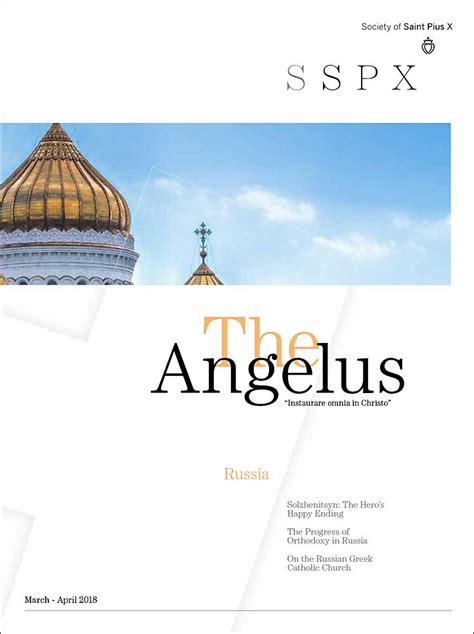 Angelus March April 2018 Russia Angelus Press