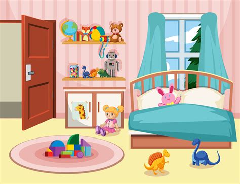 Kids Bedroom Vector Art Icons And Graphics For Free Download