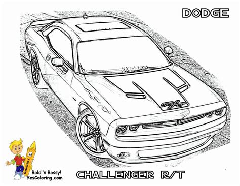 Car Coloring Pages Dodge Charger | Monaicyn Kitchen Ideas
