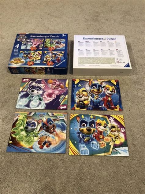 Ravensburger Nickelodeon Paw Patrol Mighty Pups Super Paws Puzzles 4