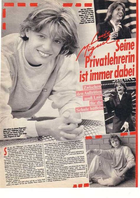 Mickie krause (born 1974 as michael engels) is one of the most popular singers in the german schlager music business. LUIS_Miguel_1985_Bravo 3. Teil.135
