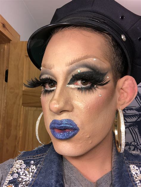 post show drag makeup 12 hours from the start i think she holds up ccw products in