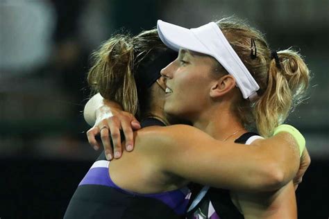 Aryna sabalenka defeated her regular doubles partner elise mertens in a fraught wta elite trophy group decider. Sabalenka edges out doubles partner Mertens to take WTA ...