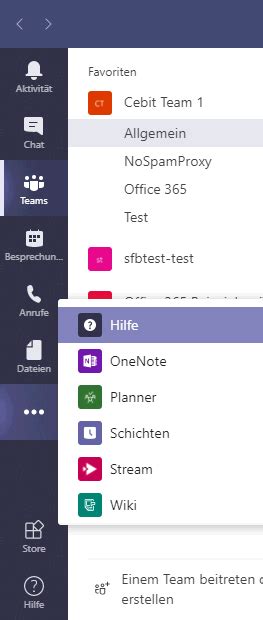 It also includes video and screen sharing, which makes it a great tool to. Teams Funktionsleiste