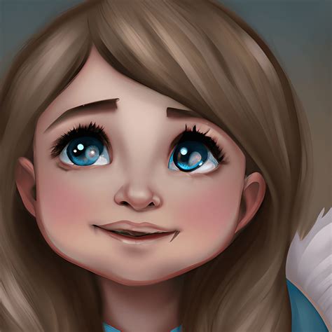 cute and adorable little angel with dreamy eyes cartoon character · creative fabrica