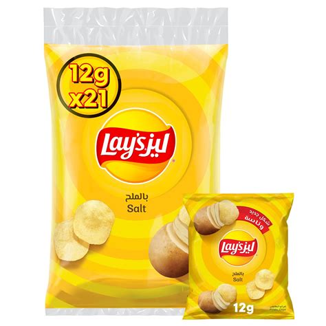 Buy Lay's Salt Potato Chips, 21x12g Online in Bahrain | Talabat Bahrain