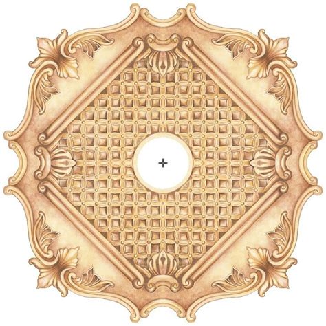 Essex Square 24 Wide Repositionable Ceiling Medallion Decorative