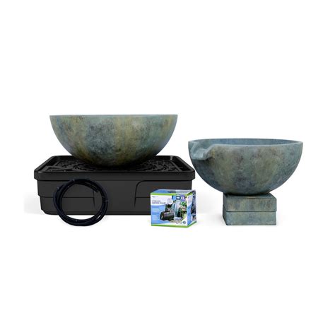 It includes a flame kit. Aquascape - Spillway Bowl Fountain Kit - 58087