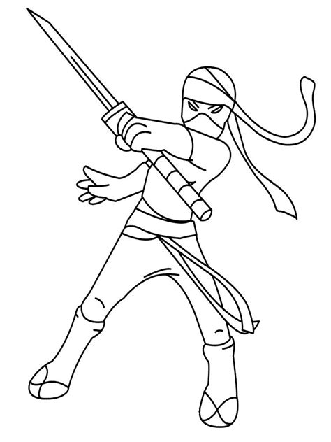 Free Printable Ninja Coloring Pages