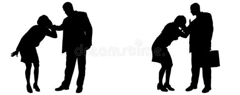 Two People Arguing Silhouette Stock Illustrations 170 Two People