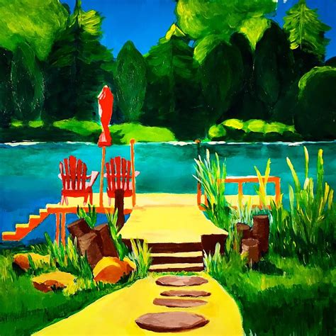 Adirondacks Painting By Joyce Simkus Fine Art America