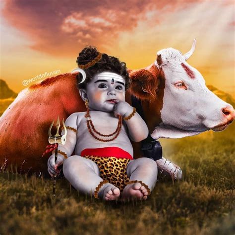 ॐ 💟 ṠṏṆḭḀ 💟 ॐ On Instagram “gorgeous Artwork Of Baby Mahadev By The