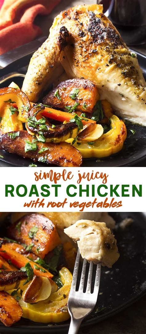 Roasted Spatchcocked Chicken With Root Vegetables Recipe Sheet Pan Meals Chicken Oven