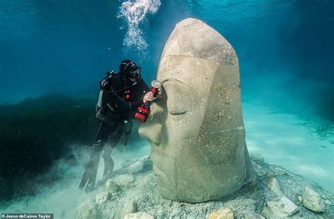 Artist Unveils New Underwater Museum Off The Coast Of Cannes Featuring