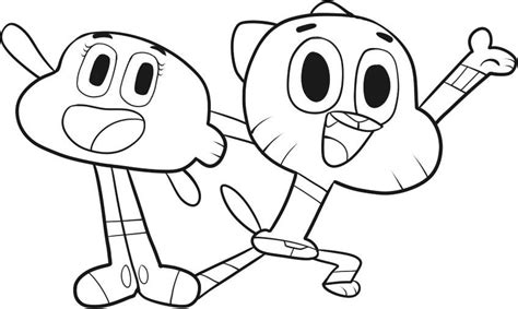 Enjoy the best collection of coloring related browser games on the internet. Desenho de Gumball e Nicole para colorir - Tudodesenhos