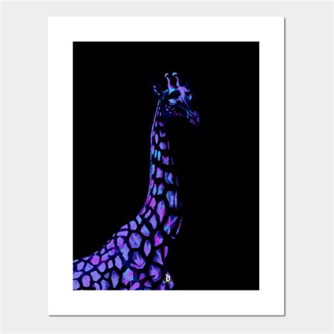 Giraffe Trippy Psychedelic Drago Giraffe Posters And Art Prints