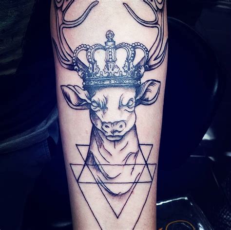 These top ten deer tattoo designs are sure to inspire you enough to start searching for the tattoo this deer tattoo in the form of a deer skull has a definite gothic edge to it. 120+ Best Deer Tattoo Meaning and Designs - Wild Nature (2019)
