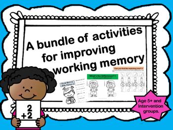 Help your child strengthen his memorization skills with this printable worksheet, which uses sight words in a simple matching game. A Bundle of Activities to improve Working Memory | TpT