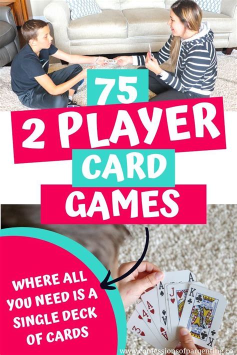 Two Children Playing Cards With The Text 25 Player Card Games Where