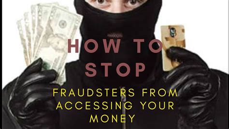 How To Stop Hackersfraudsters And Thieves From Accessing Your Money In Your Bank Account Youtube