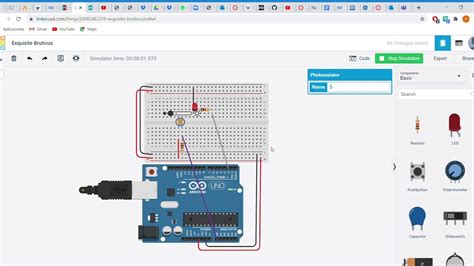 Circuit Photoresistor Led Interfacing With Arduino Youtube