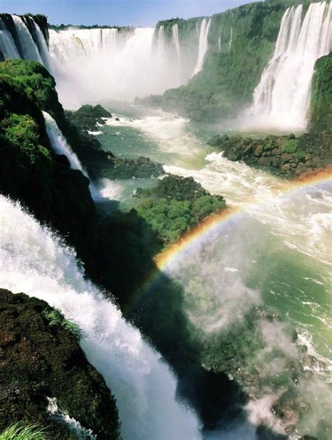 The Spectacular Iguazú Falls On The Border Of Argentina And Brazil Oc