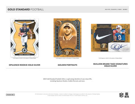 2024 Panini Gold Standard NFL Football Cards