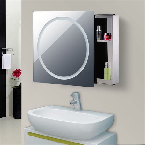 Glacer bathroom mirror cabinet, wall mounted storage cabinet with mirror door and adjustable shelf, mirrored medicine cabinet for bathroom, living room, cloakroom, 22 x 6 x 27.5 inches (black). 28" LED Wall Mounted Sliding Bathroom Mirror Medical ...