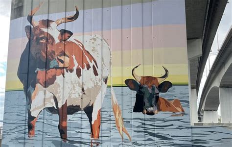 Artist Honors Jacksonville History Completes Cowford Murals The