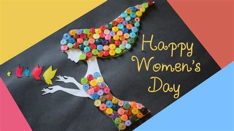 Easy Quilling Craft For Women Women S Day Card How To Make A Beautiful Girl Using Quilling