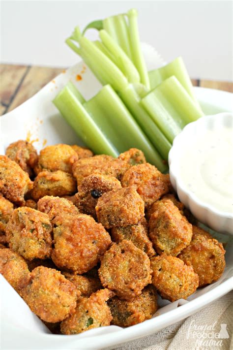 Cooked fresh into a pickle, like this, it's not slimy. Frugal Foodie Mama: Buffalo Fried Okra