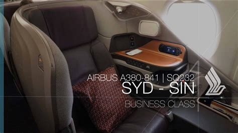 Singapore Airlines A380 New Business Class Experience SQ232 SYD SIN