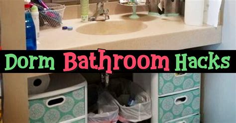 20% of students have five or more housemates and 13% use a chair to store their clothes. Dorm Bathroom Ideas & Survival Hacks - DIY Dorm Bathroom ...