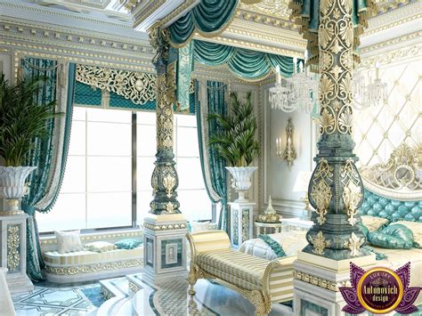 King royal blue villa master bedroom. Bedroom Design in Dubai, luxury Royal Master bedroom ...