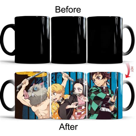 Demon Slayer Kimetsu No Yaiba Ceramic Color Changing Coffee Mug Heat