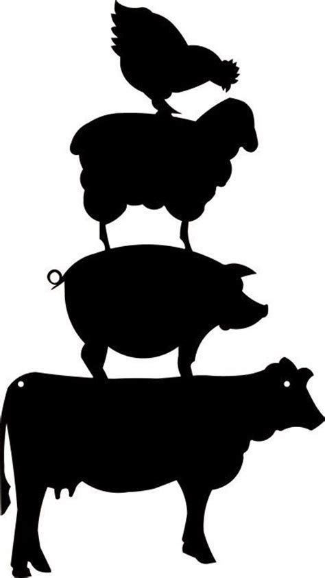 Wall plaque poster cafe bar pub beer club wall home decor 8x12 inches. Image result for Free Farm Animal Stacked | Pig silhouette ...