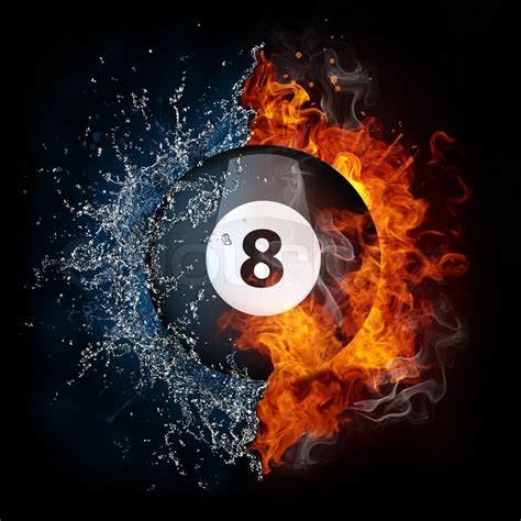 8 ball pool free coins links. Pool Billiards Ball in Fire & Water. ... | Stock Photo ...