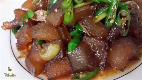 4 buah bawang merah 3 s. Resep Kikil Sapi Tumis Cabe Ijo / Cecek - YouTube