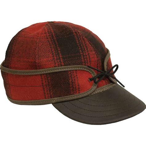 Stormy Kromer The Original With Leather In 2022 Red And Black Plaid