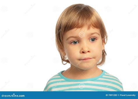 Little Girl Thinking Stock Photo Image Of Expression 7891282